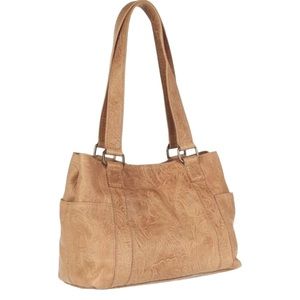 AMERICAN LEATHER CO. Savannah Leather Shoulder Bag